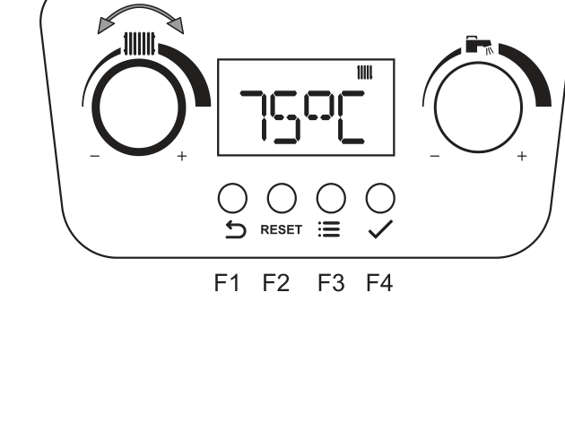 Baxi Combi 2 control panel