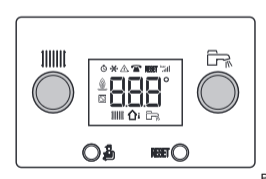 Baxi Duo-tec control panel