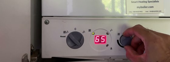 Main Combi Eco control panel