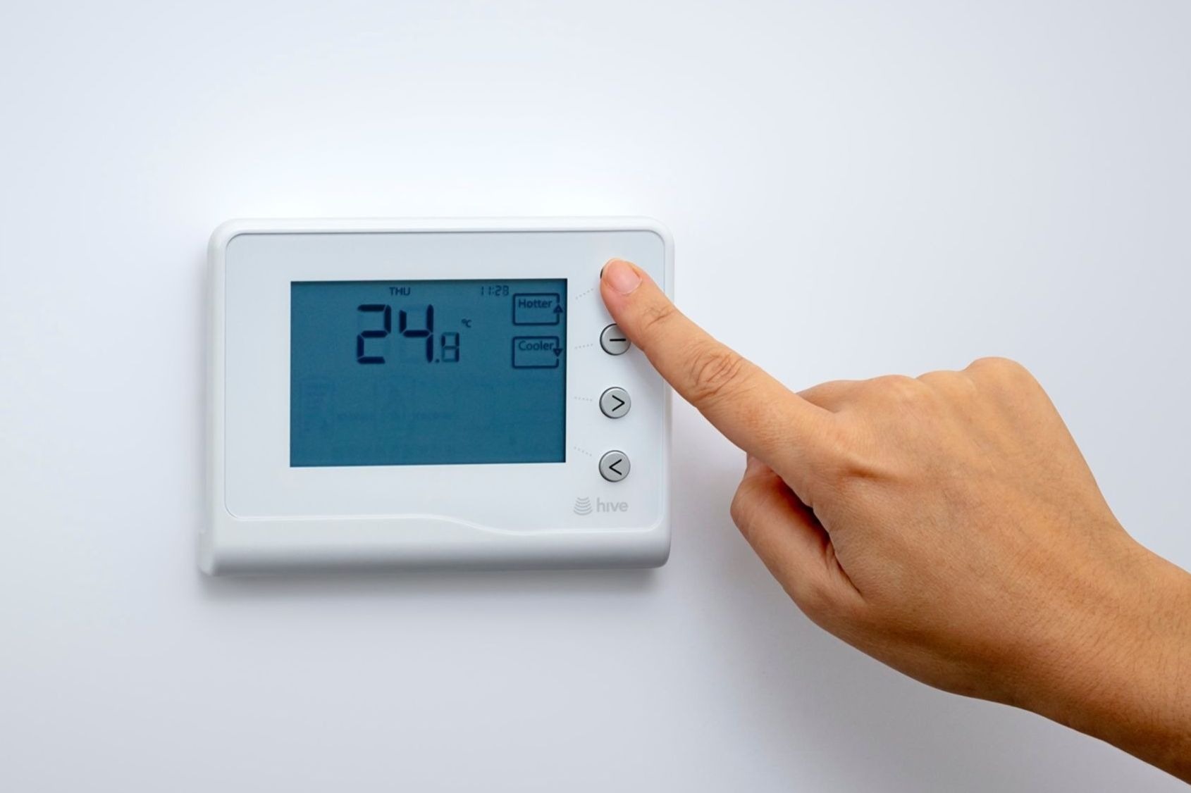 Increase the Hive 1 target temperature with the plus button