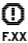 Fault code F.XX symbol